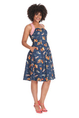 PORTOFINO LIVING SWING DRESS Blue