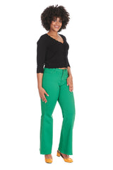LOVE FLARE TROUSER Green