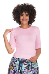 1950's Banned Retro Grace jumper-Pink
