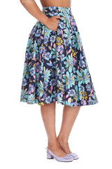 SUMMER BEE SWING SKIRT  Navy