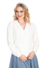 MARIA BLOUSE White