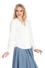 MARIA BLOUSE White