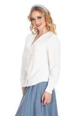 MARIA BLOUSE White