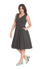 SUMMER OF SPOTS DRESS Black