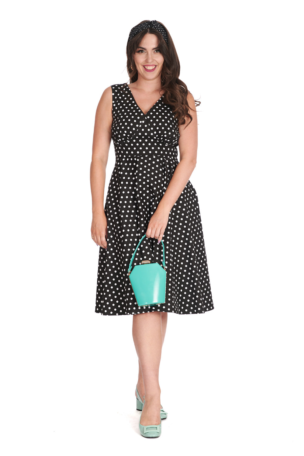 SUMMER OF SPOTS DRESS Black