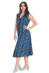 FLOWER POWER DRESS Blue