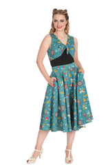 KEEP EM FLYING SWING SKIRT Teal