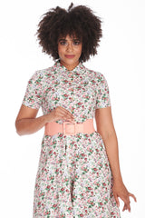LAST DAY OUT SQUARE BUCKLE BELT Pink