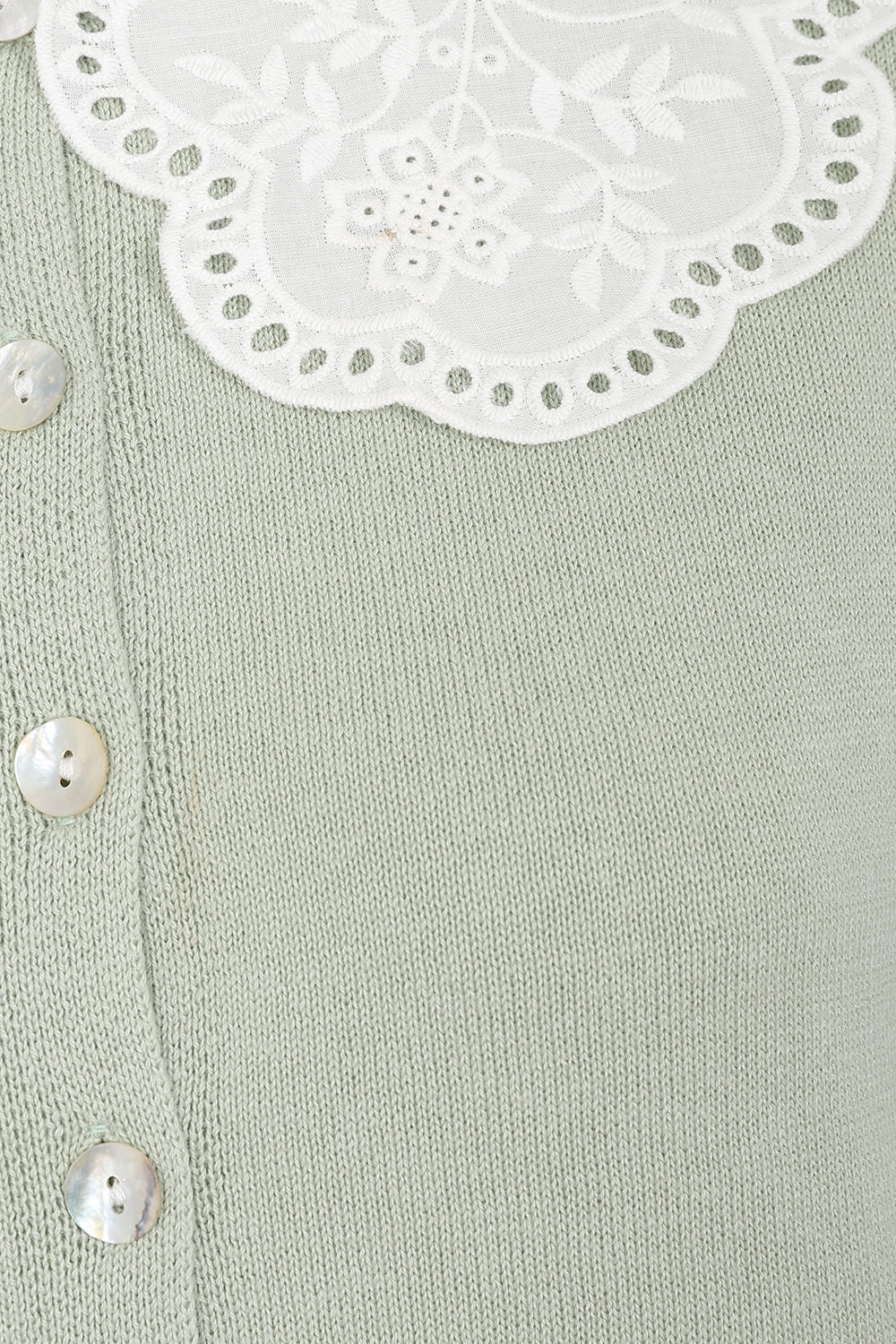 COLLAR CUTIE CARDIGAN Seafoam