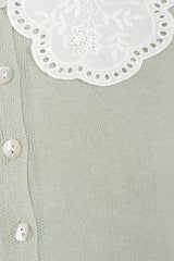 COLLAR CUTIE CARDIGAN Seafoam