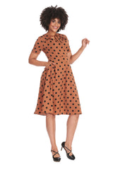 SPOT SET SAIL SWING DRESS Brown