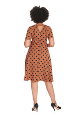 SPOT SET SAIL SWING DRESS Brown