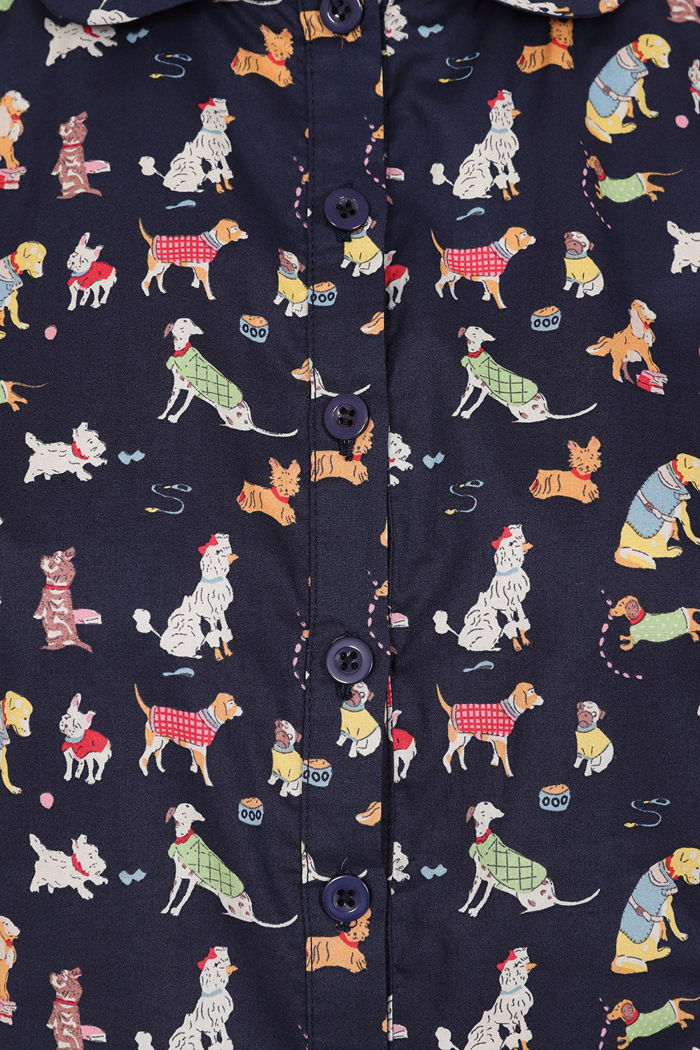 STAR WOOF BLOUSE Navy