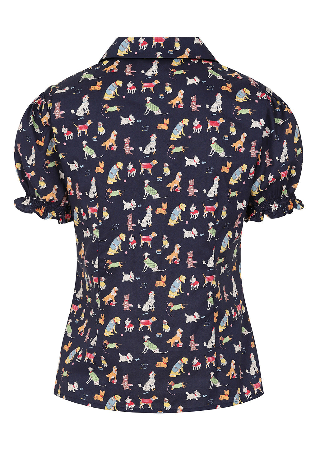 STAR WOOF BLOUSE Navy