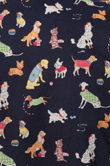 STAR WOOF BLOUSE Navy