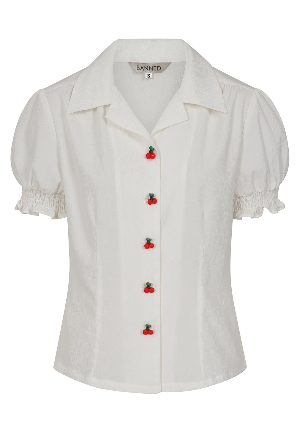 SALLY CHERRY BLOUSE White