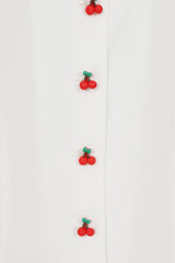 SALLY CHERRY BLOUSE White