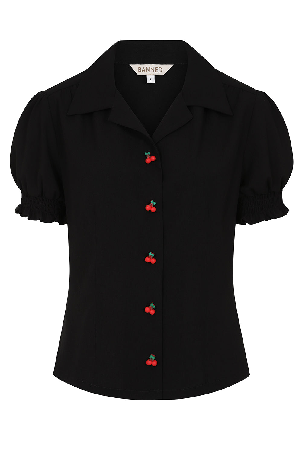 SALLY CHERRY BLOUSE Black