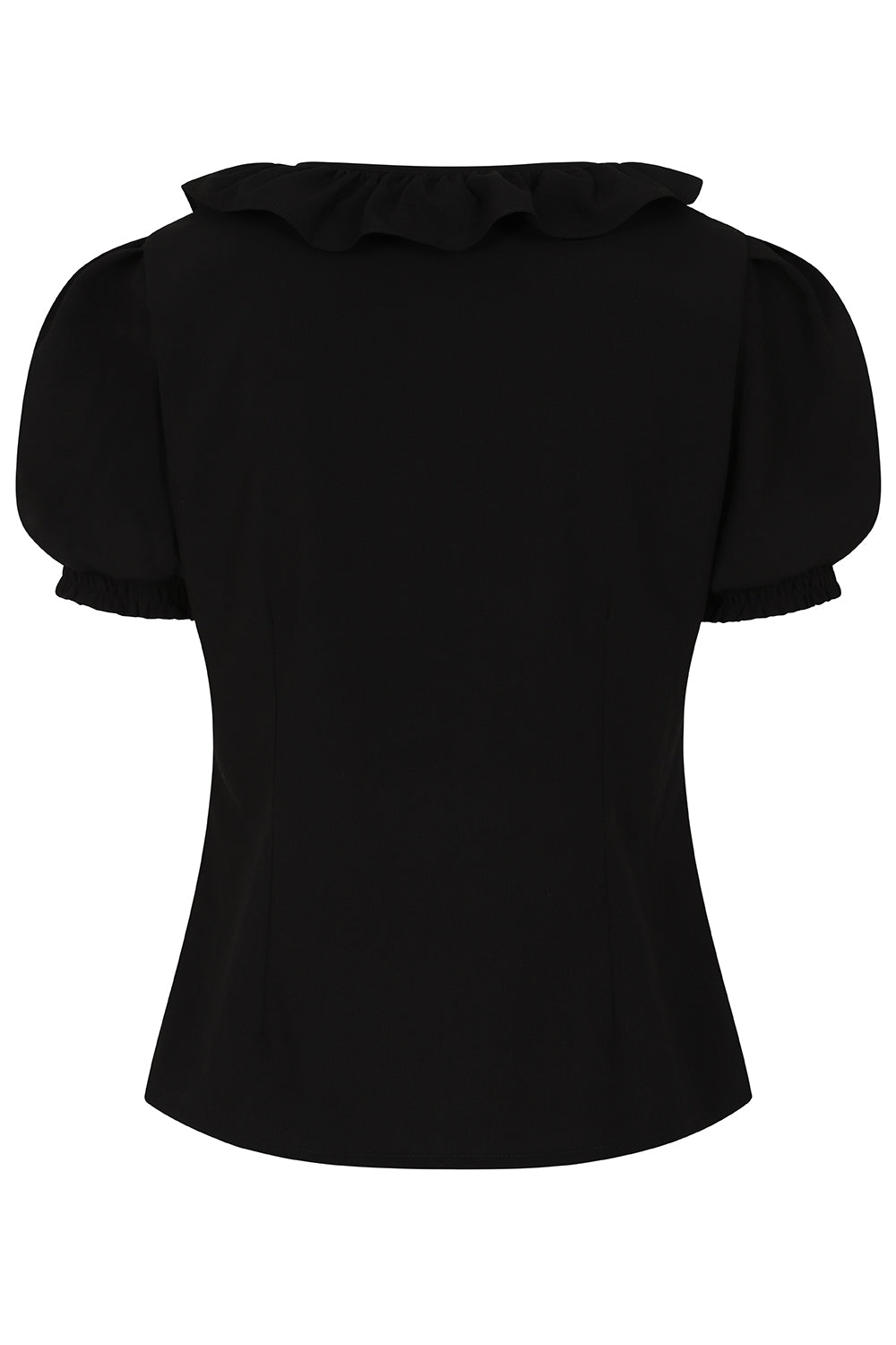 FRAN FRILL BLOUSE Black