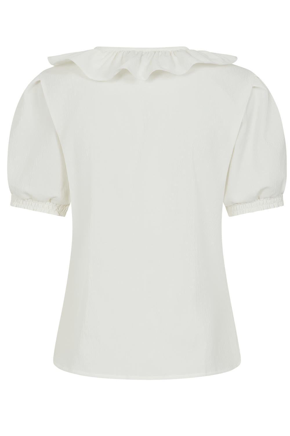 FRAN FRILL BLOUSE White
