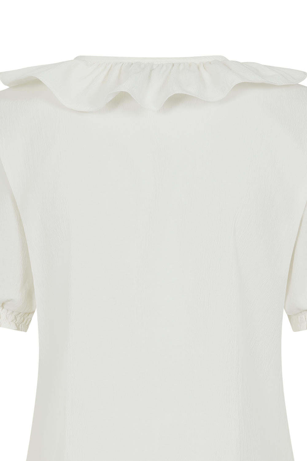 FRAN FRILL BLOUSE White