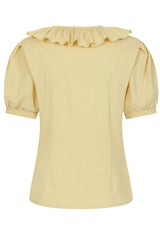 FRAN FRILL BLOUSE Peach