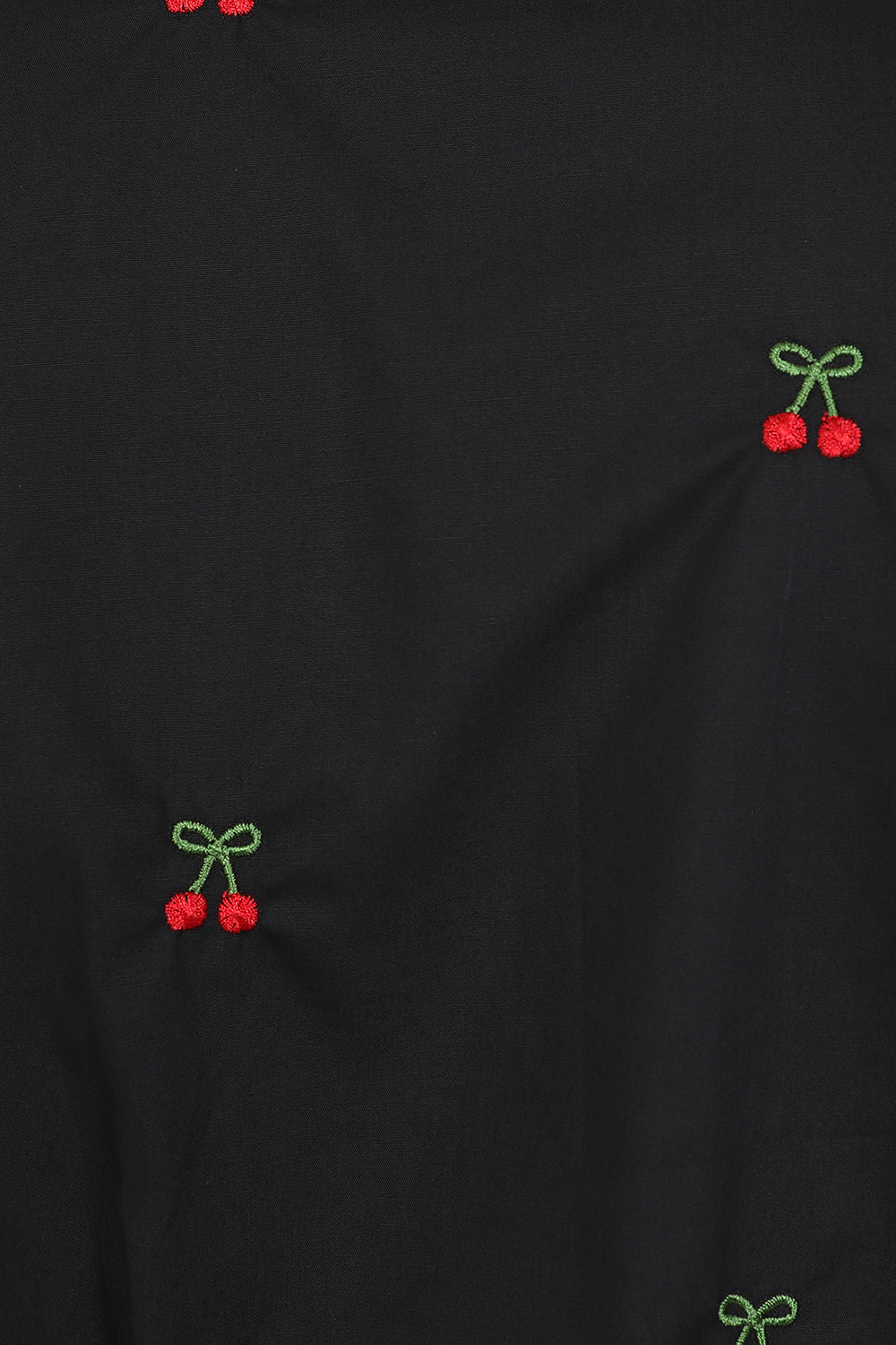 CHERRY VIBES BLOUSE Black