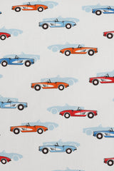 SANDY RETRO CAR BLOUSE White