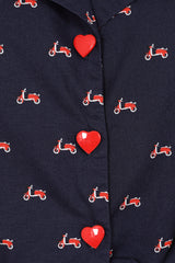 SANDY VESPA BLOUSE Navy