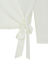 Gracie wrap blouse Ivory