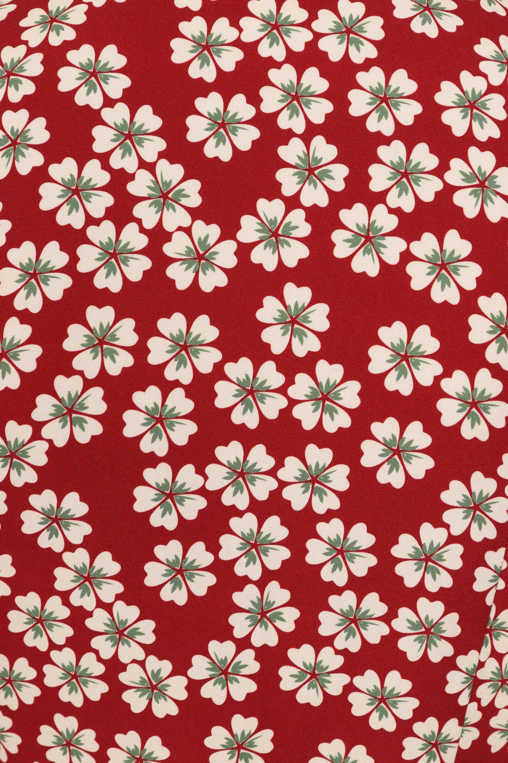 Gracie 40s blossom wrap blouse Red
