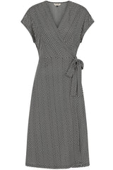 MAY CHEVRON DRESS Black
