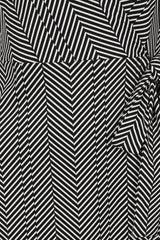 MAY CHEVRON DRESS Black