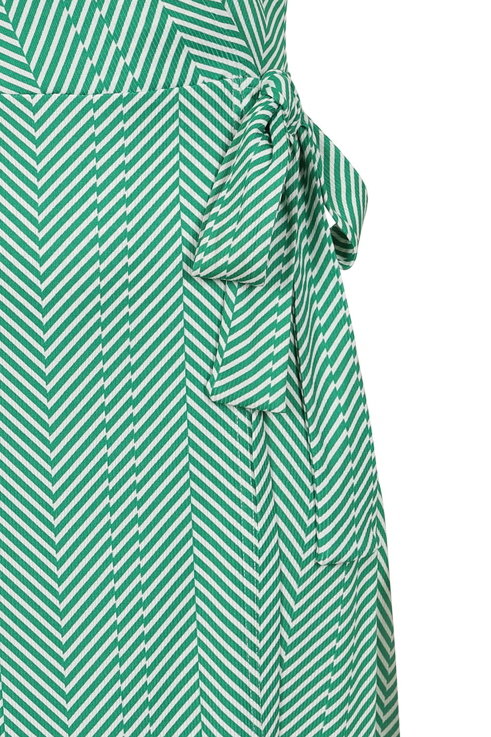 MAY CHEVRON DRESS Green