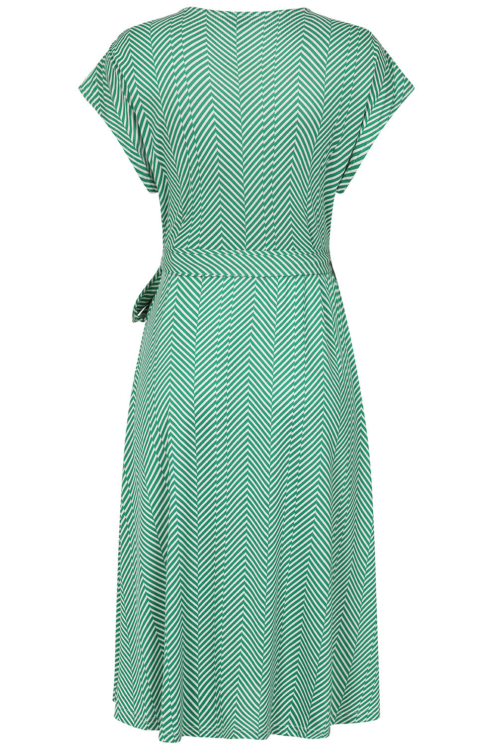 MAY CHEVRON DRESS Green