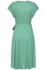 MAY CHEVRON DRESS Green