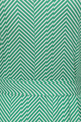 MAY CHEVRON DRESS Green