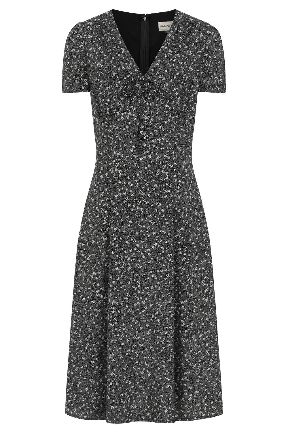 JOSEPHINE DITZY FLOWER DRESS Black