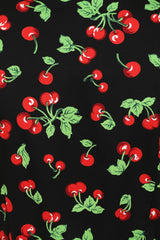 DARLA CHERRIES DRESS Black