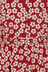 Elodie 40s blossom dress Red