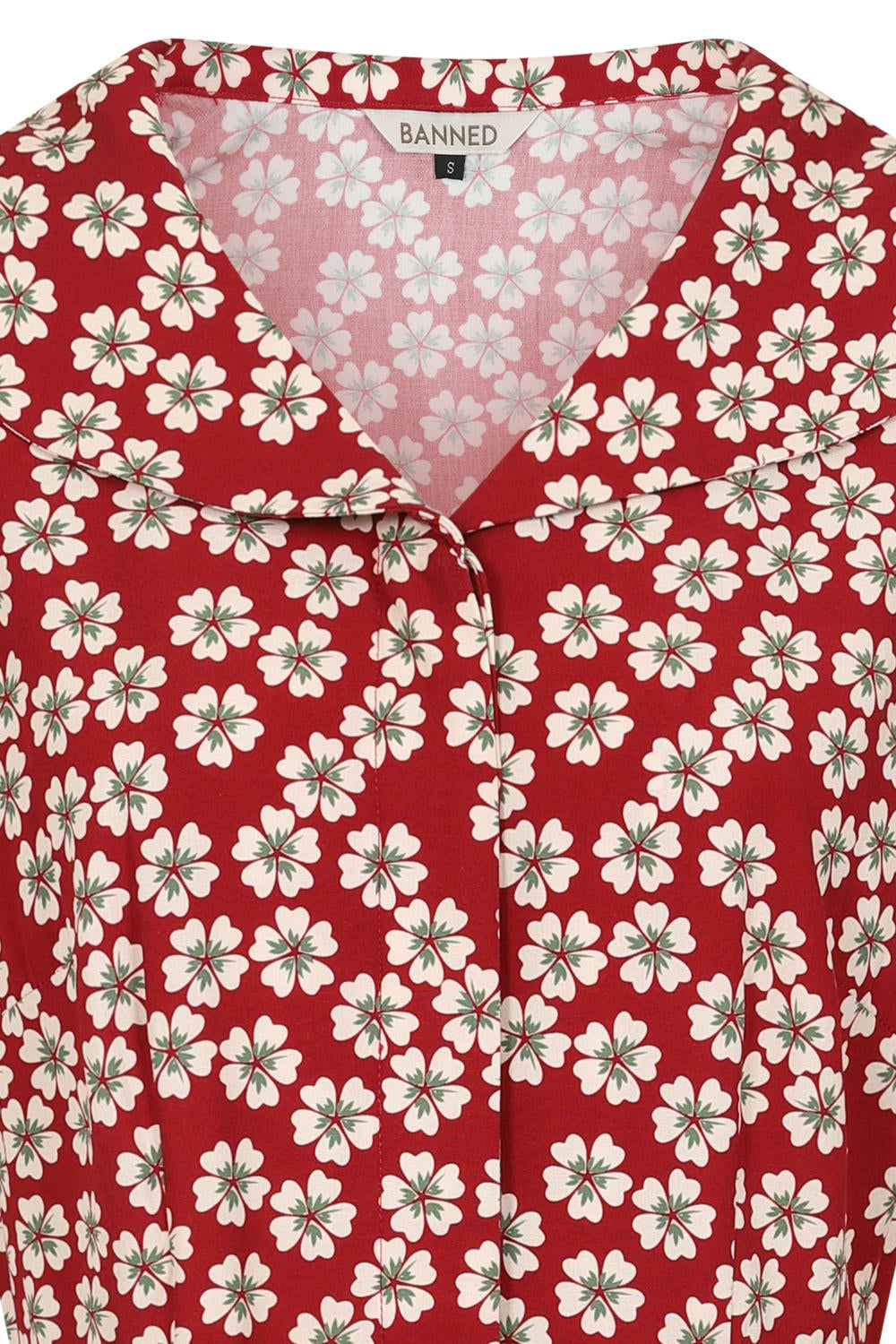 Elodie 40s blossom dress Red