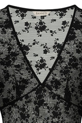 Florence lace maxidress Black