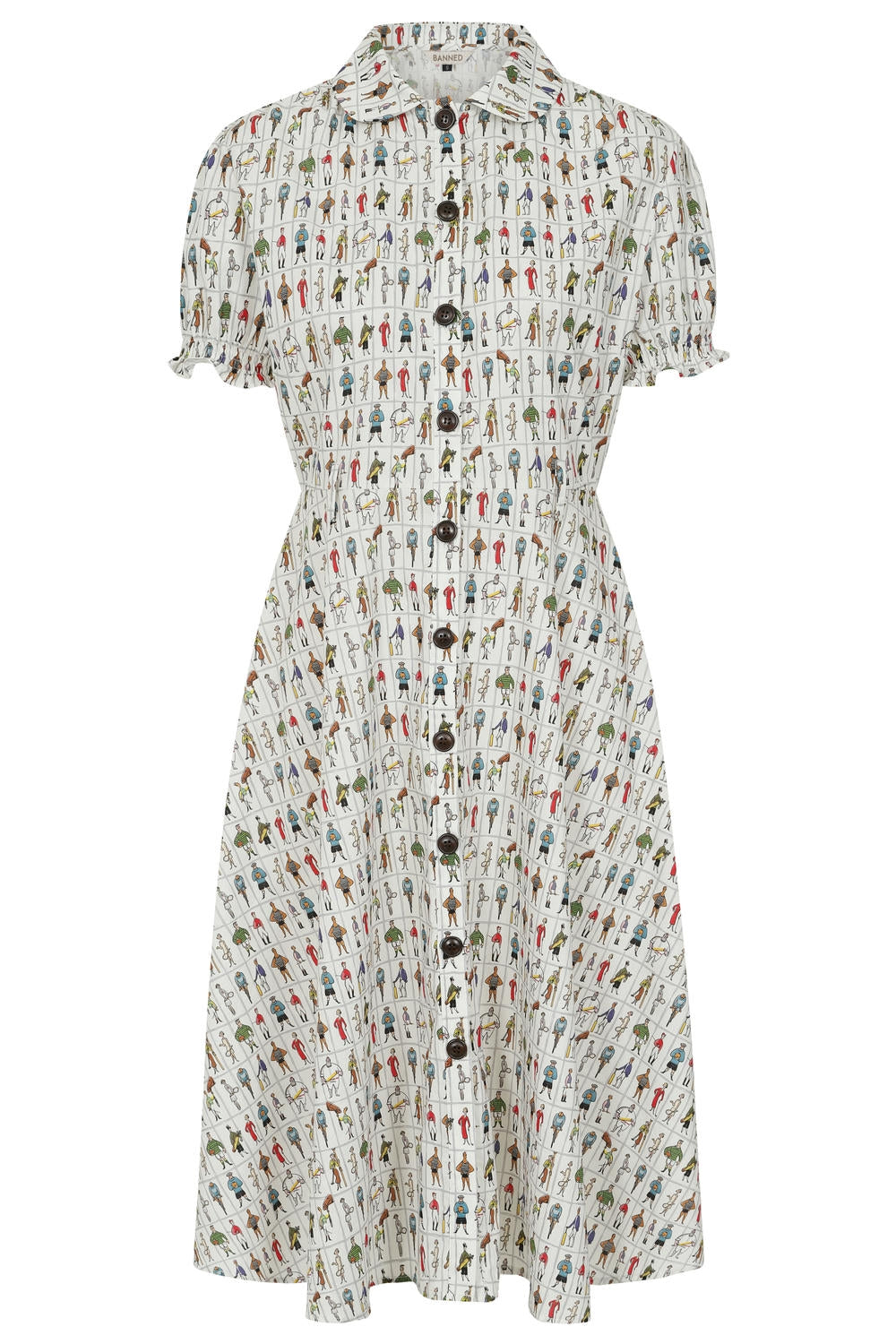 STAR RETRO SPORTS DRESS White
