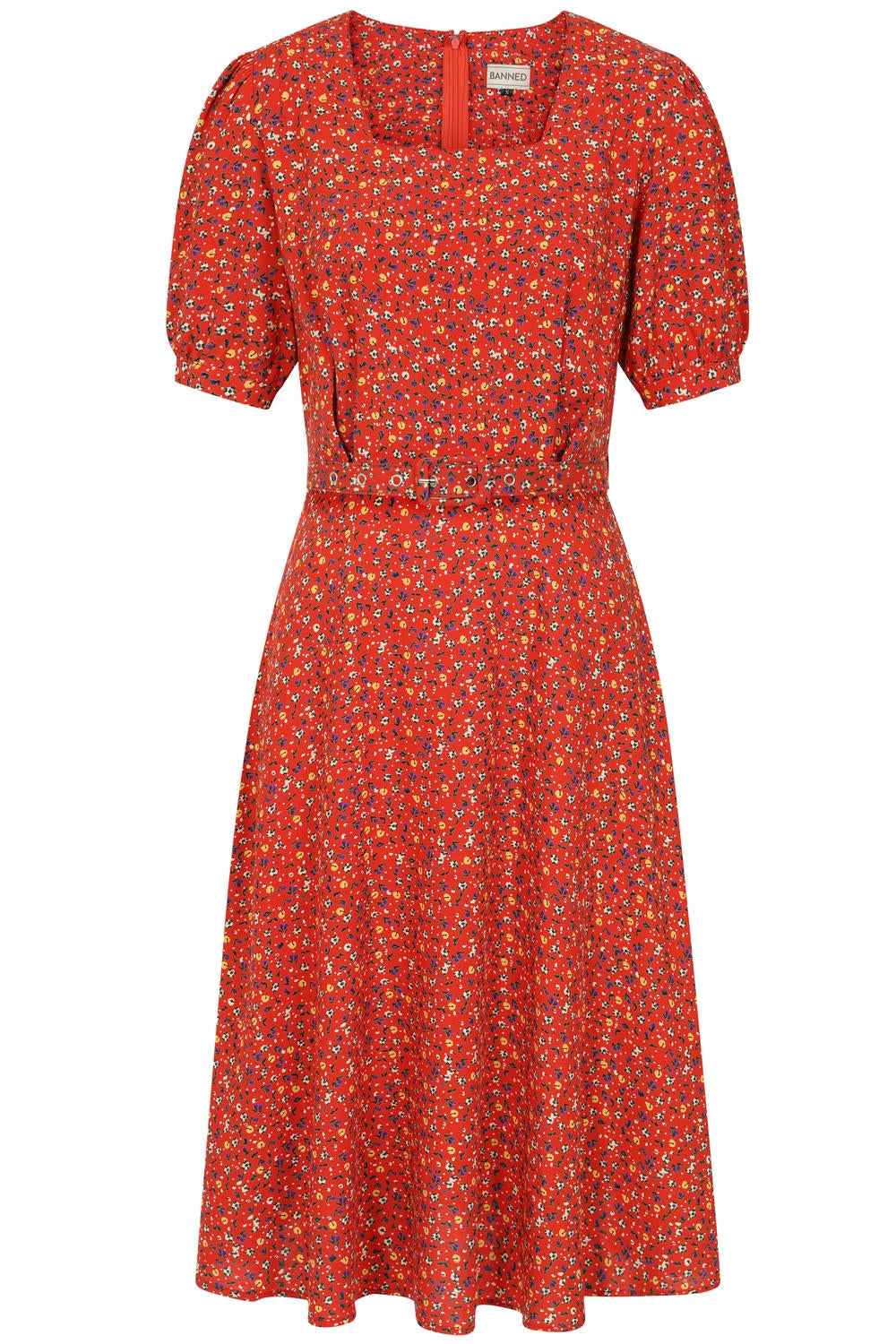 EVA BLOOM DRESS Red