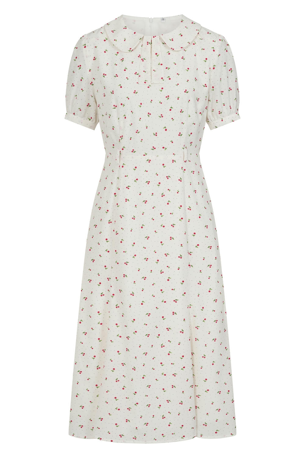 LUCILLE CHERRY DRESS White