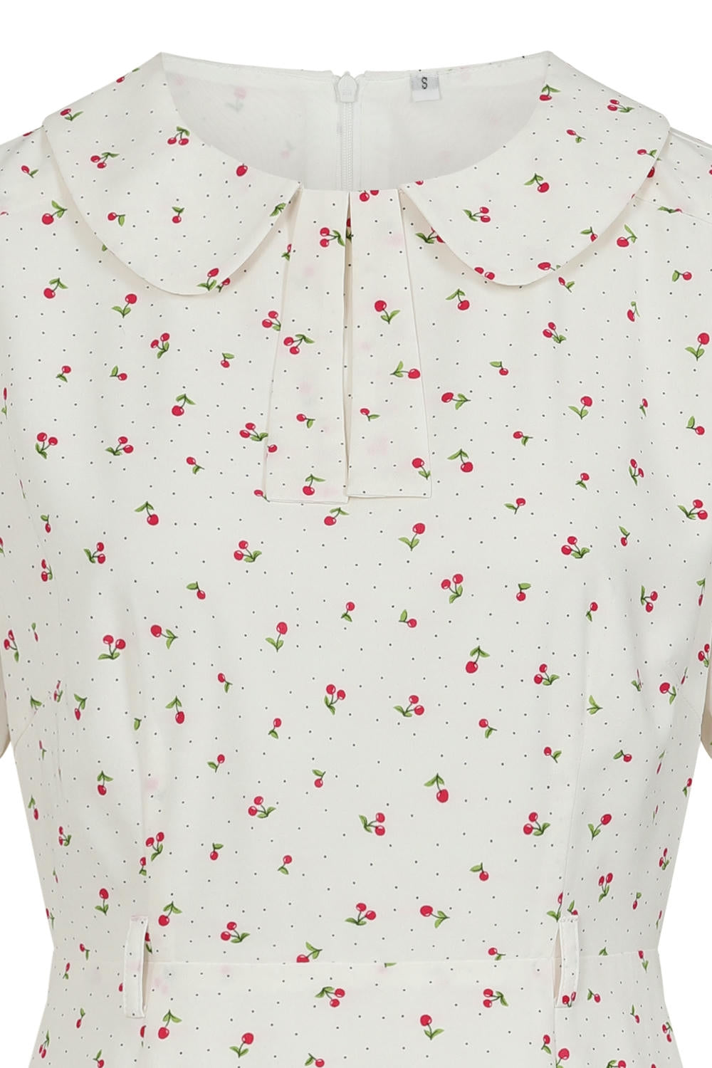 LUCILLE CHERRY DRESS White
