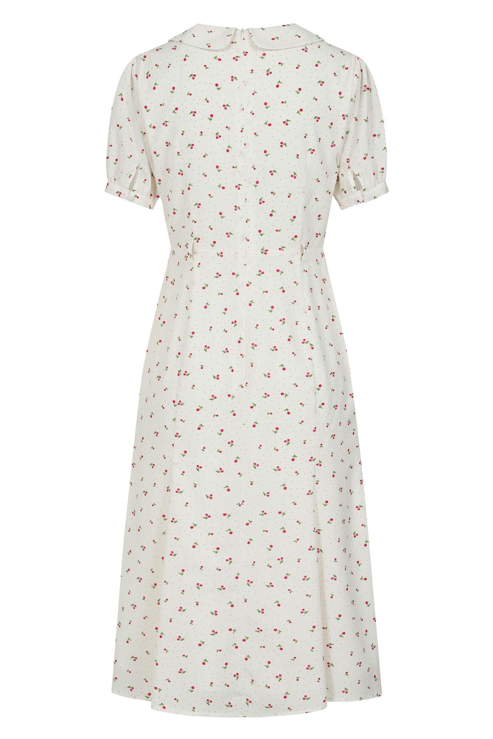 LUCILLE CHERRY DRESS White