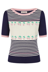 JOLENE CHERRIES JUMPER Navy