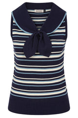 MAISIE STRIPPED JUMPER Navy