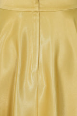 HAZEL SATIN SPARKLE SKIRT Yellow